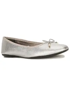 Bata Women's Utmy Liz Modern Ballerina (5512654_Grey_5 UK)