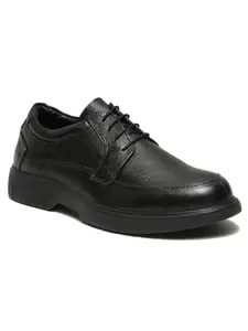 TEAKWOOD LEATHERS Men Leather Shoes, Lace-Up Semi-Formal Shoe, Shoes for Men (Black,44)