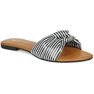 Inc.5 Shoes Women Flat Fashion Sandal 100983_Black