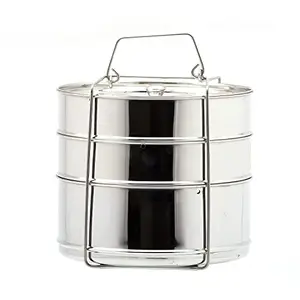 Stainless Steel Cooker Separator Suitable for 10 litres Pressure Cookers (3 Containers)