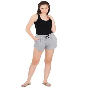 Casual Ladies barmuda Cotton Short,Military Shorts Women,Cotton Shorts Women XXL,Ladies Shorts Combo Pack Grey (Night Shorts Women Grey XL_bz)