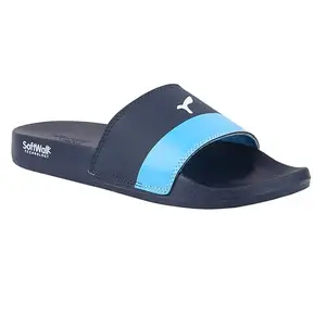 WELCOME OUTINGS Men's Sliders/Slippers Lightweight Super Flexible Arch Support Durable Anti Skid & Stylish Dailywear Sliders/Slippers for Men M-OUTINGS-NVY_8