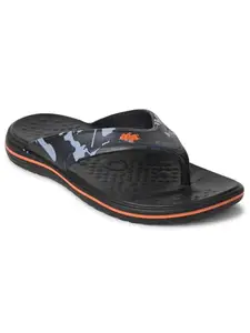 Liberty A-HA BEACHTIM51 Casual Slipper For Men With EVA Sole | Comfortable and Lightweight | Trendy Design | Soft Insole | Stylish Footwear and Cushioned Footbed (Black 10 UK)