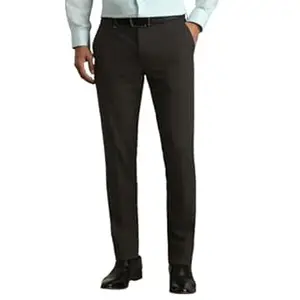 Van Heusen Men Mid Rise Slim Fit Cotton Blend Workwear Trouser