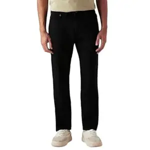Levi's Men's 541 Black Tapered Fit Mid-Rise Jeans