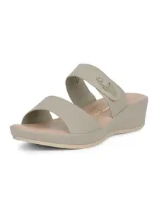 Bata Comfit mule casual wedge heel sandals for Women