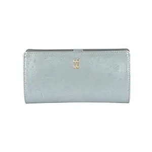 Baggit Women Blue Wallet Large Size | Ladies Stylish Purse Bag | Credit Card Money Holder