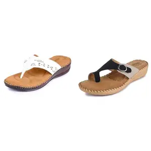 ORTHO JOY Women's Extra Soft Doctor Ortho for men-7uk White Slipper-7 Kids UK (Orth_WSP03_WHT_41) Women's Extra-Soft Doctor Ortho Slippers-Black 7 Kids UK (Orth_WSP04_BLK_41)