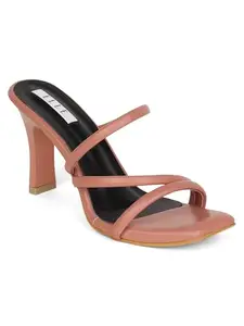 ELLE Women's Peach Sandals-8 Kids UK (EL-MU-W-117)