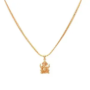 Lord Ganesha Religious Pendant Necklace Men & Women