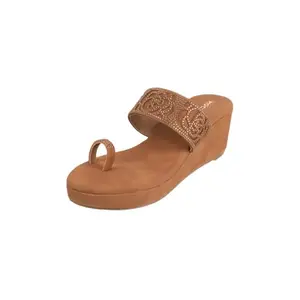 Mochi Women Wedge Heel Fashion Sandal UK/6 EU/39 (35-4664)