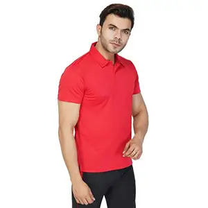 Vector X VTD-050 Mens Polo Neck T-Shirt (Red, M)