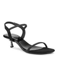 Inc.5 Women Black Embellished Slim Heels