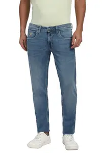 Peter England Men's Skinny Jeans (PJDNCSKP506765_Blue
