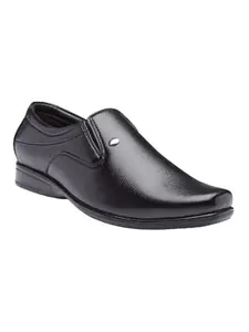 ACTION Dotcom D-603 Men's Black Synthetic Leather Stylish & Comfortable Office Slip On Formal Shoes