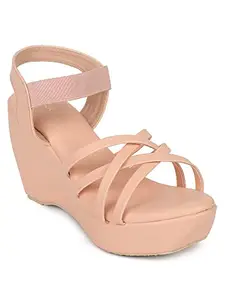ICONICS Women's Heels, Pink, 7