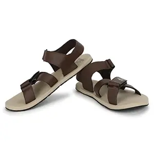 adidas Men Hengat M Synthetic Outdoor Sandal BROWN/NATBEI (UK-8) | 4064057068129