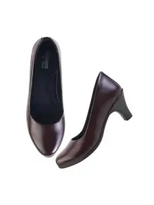 SELFIEE Trendy Affordable Slip on Everyday Wear Bellies for Women and Girls Maroon