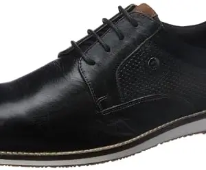 Louis Philippe Mens LPSCSMULS00348 Black Casual Lace-up Shoes - 45 EU (LPSCSMULS00348)
