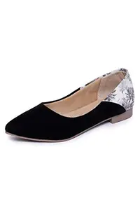 Shezone Black Colour Synthetic Material Bellies for Women::4733_Black_40