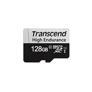 Transcend USD350V 128GB U1 microSDXC Class 10 Micro SD Memory Card up to 95/45 MB/s (TS128GUSD350V)