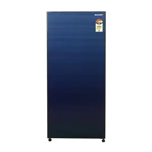 SHARP 193L 4 Star Direct-Cool Single Door Refrigerator I JAPAN TECHNOLOGY I Toughened Glass Door I 2023 Model I SJ-G19ST-BL I Color: Blue