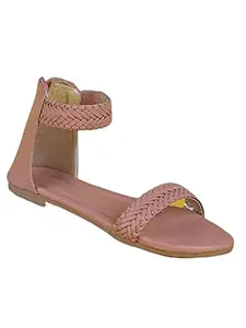 WalkTrendy Womens Synthetic Pink Sandals - 8 UK (Wtwf485_Pink_41)