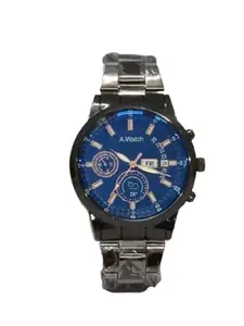 ZENTEX - Analogue - Mens Wrist Watches - Silver and Blue Color (Pack of 1)