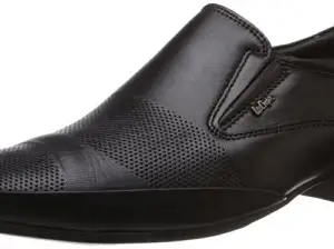 Lee Cooper Men's Black Leather Formal Shoes - 10 UK