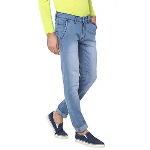 Urbano Fashion Men's Light Blue Slim Fit Washed Jeans Stretchable (epssprcrs-lblue-32-01)