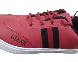 SHRI Balaji Shoe Mens Red Sport Shoe - 6 UK (SHA-69)