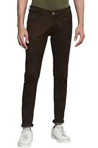 Allen Cooper Skinny Low Rise Power Stretch Denim Chinos Type Jeans for Men