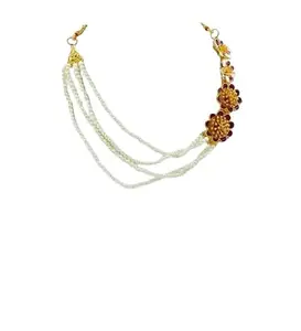 Abhirupa gold Plated Long Necklace Set with a pair of earrings for women & Girls