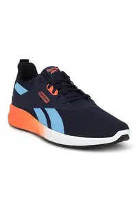 REEBOK Men Synthetic/Textile Themis M Running Shoes Vector Navy/Essential Blue/SEMI ORAN UK-9