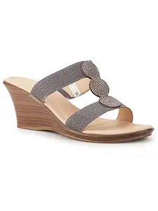 Bata Womens Amber Mule Heels, (6712954), 4 Grey