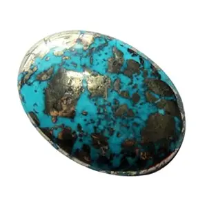ANUJ SALES 23.25 Ratti 22.00 Carat Natural Blue Copper Turquoise Irani (Firoza) Stone Perfect for Ring