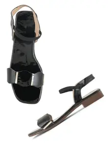Walkfree Ankle Strap Sandal (AM-6404-Black-38)