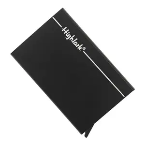 Black Stylish & Slim Metal Unisex RFID Card Holder | Credit/Debit Holder for Men & Women | Pull up Card Holder
