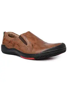 Buckaroo Stone NX Genuine Leather Tan Casual Slip-On Shoes for Mens: Size UK 8