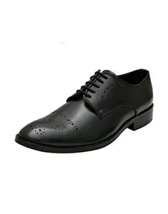HiREL'S Men's Black Formal Shoes-7 UK/India (40.5 EU) (hirel941)