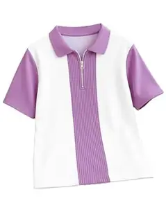 Enitor Mens Half Sleeves Polo Neck T-Shirt, Casual Summer Wear T-Shirt for Men, Formal Half Zipper T-Shirts for Boys, Stylish Everyday Tshirs for Boy