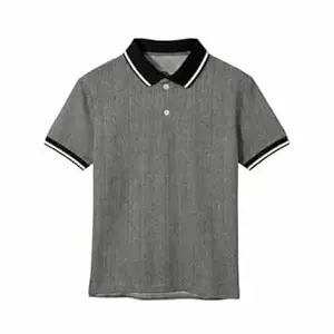 Mack Jonney Women’s Textured Polo T-Shirt | Half Sleeve Cotton Blend Top |Casual Collar Tee | Regular Fit-M7558