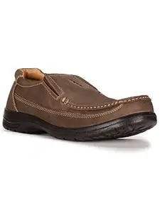 Bata Men's Rock Slipon Casual Shoes (8534385_Dark Brown_8 UK)