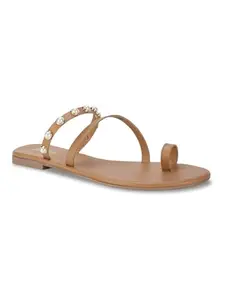 Bata Women Flats - Beige (4 UK)