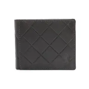 Red Tape Genuine Leather RFID Wallet | Stylish and Secure |Diamond Pattern_RWL707