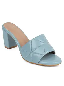 ICONICS Women's Heels, Sky Blue, 8