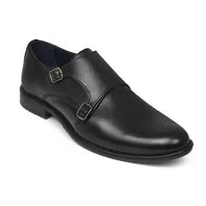 Zoom Shoes Men's Genuine Leather Formal Shoes for Office/Casual Wear A1202 Black