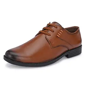 Centrino Men's TAN Uniform Dress Shoe (6050-03)