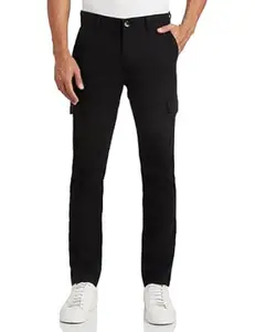 Amazon Brand - Symbol Men's Stretchable Slim Fit Cargo Pants | Chinos | Casual Trousers