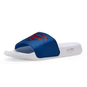 Campus Men's SL-442 MOD BLU/Off WHT Sliders - 8UK/India SL-442